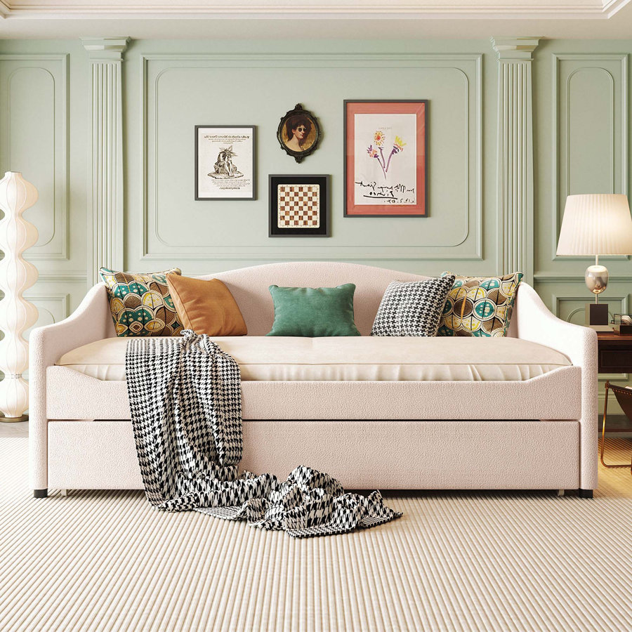 Teddy Fleece Daybed with Trundle